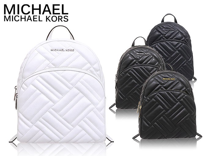 マイケルコース MICHAEL KORS バッグ リュック 35T9UAYB2T ブラック アビー キルティング レザー ミディアム バックパック  アウトレット レディース