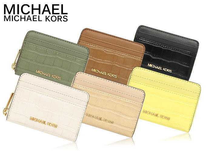 マイケルコース MICHAEL KORS 財布 コインケース 35T1GTVZ2E バフ ジェット セット トラベル レザー ジップ アラウンド カードケース アウトレット レディース｜import-collection-yr｜04