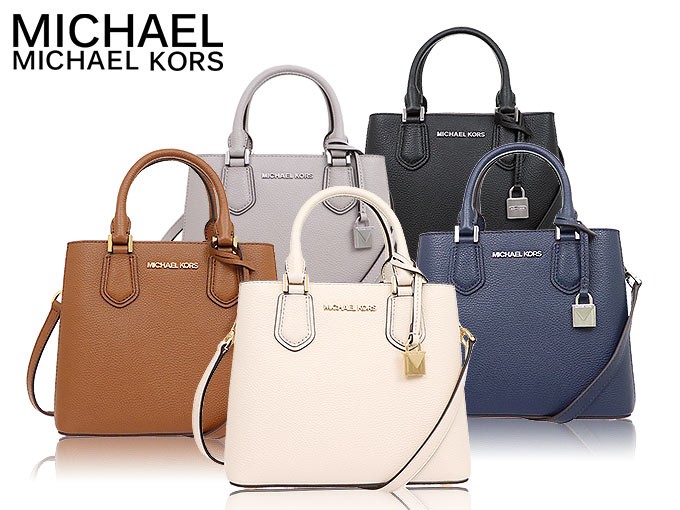 大得価即納Michael Kors Adleミディアムレザー2wayメッセンジャーバッグ バッグ