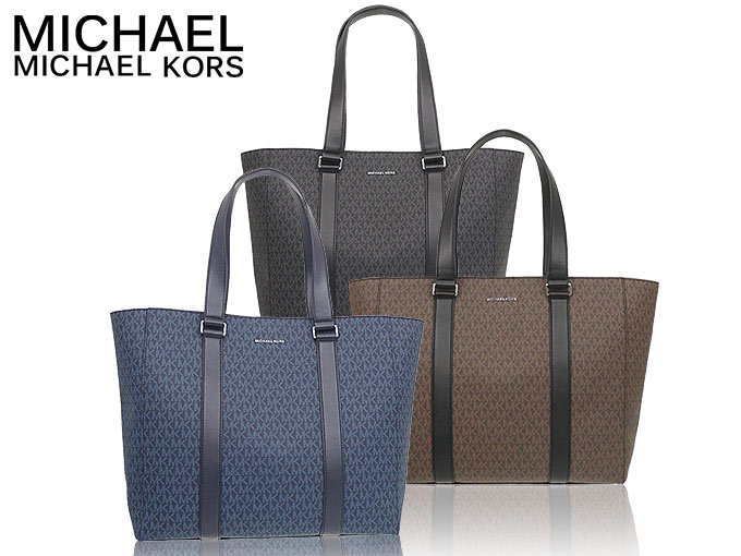 マイケルコース MICHAEL KORS バッグ トートバッグ 37F1LCOT3B ブラック クーパー シグネチャー EW ショッパー トート  アウトレット メンズ レディース