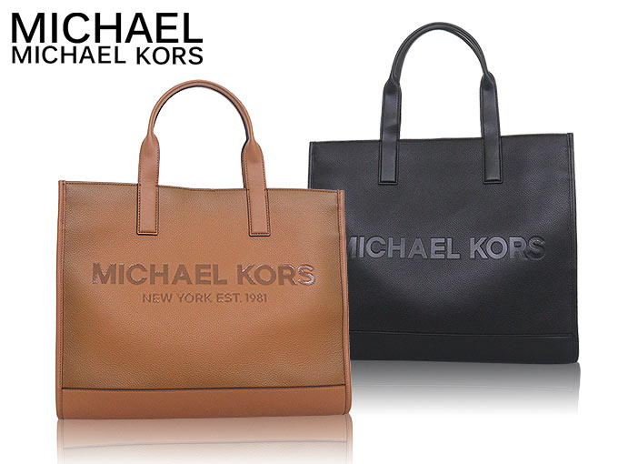 【初売りポイント3％】マイケルコース MICHAEL KORS バッグ トートバッグ 37S4LCOT4I ラゲッジ クーパー ペブルド レザー  エンボ アウトレット メンズ