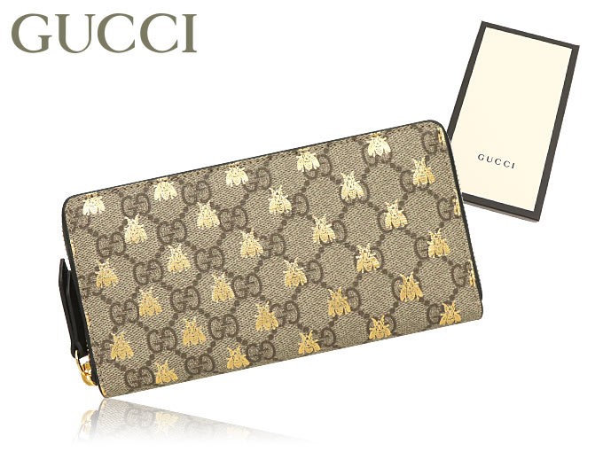 グッチ GUCCI 財布 長財布 410102 9F26G ベージュ×ブラック GG