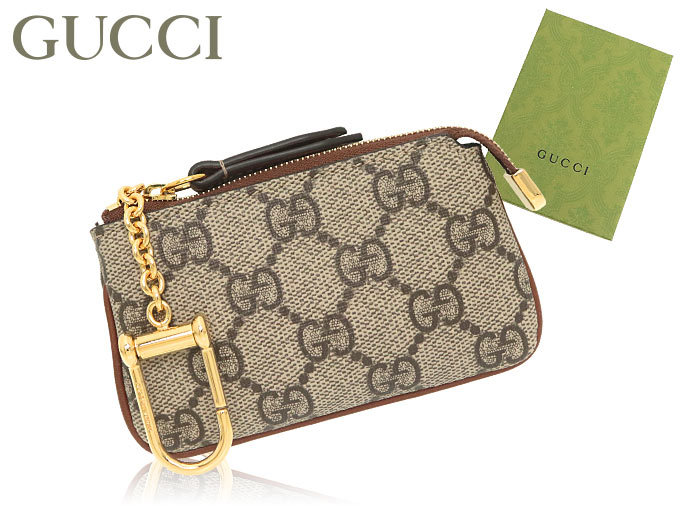 グッチ GUCCI 小物 キーケース 447964 KLQHG ベージュ×エボニー リネア