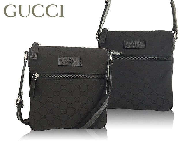 グッチ GUCCI GG柄 ショルダーバッグ ナイロン ブラック 449183