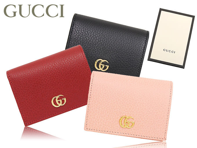 グッチ GUCCI 財布 二つ折り財布 456126 CAO0G ブラック プチ GG