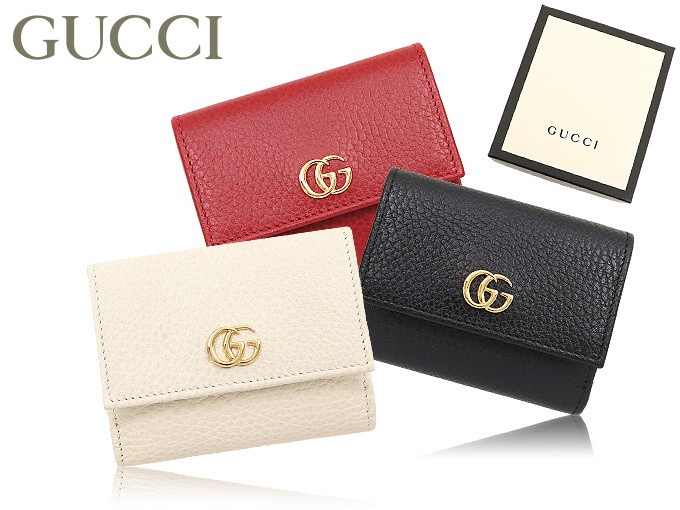 グッチ GUCCI 財布 三つ折り財布 524672 CAO0G ハイビスカスレッド