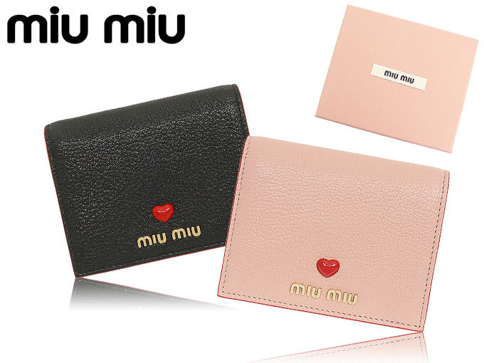 ミュウミュウ miumiu 財布 二つ折り財布 5MV204 2BC3 オーキッド