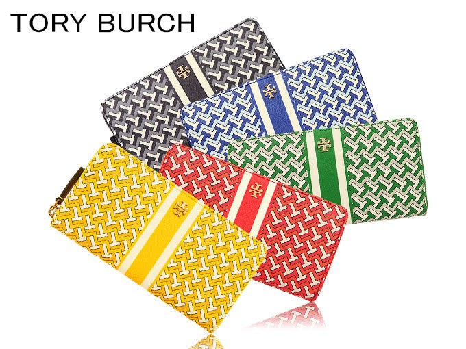 トリーバーチ TORY BURCH 財布 長財布 64279 0320 ジュエルブルー×TZAG