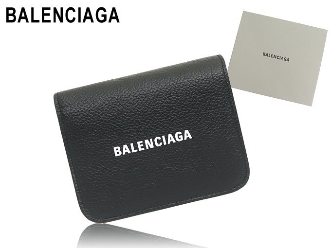 バレンシアガ BALENCIAGA 財布 二つ折り財布 655624 1IZIM ブラック 