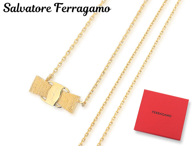 初売りポイント2％】サルヴァトーレ フェラガモ Salvatore Ferragamo 小物 アクセサリー 76 0547 ゴールド ヴァラ リボン  ネックレス レディース : fe-ko240805-10 : インポートコレクションYR - 通販 - Yahoo!ショッピング