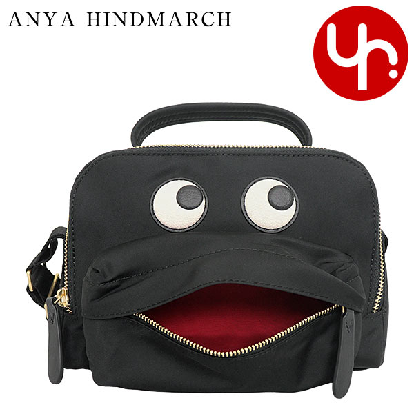 アニヤ ハインドマーチ ANYA HINDMARCH バッグ ショルダーバッグ 152969 ブラック アイズ リサイクルナイロン クロスボディ ポーチ レディース :ah ba240314 1:インポートコレクションYR