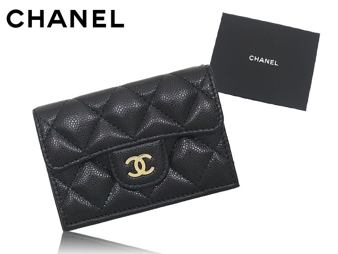 【特別送料無料！】 CHANEL シャネル ブラック B10583 AP0230 三つ折り財布 財布 小物