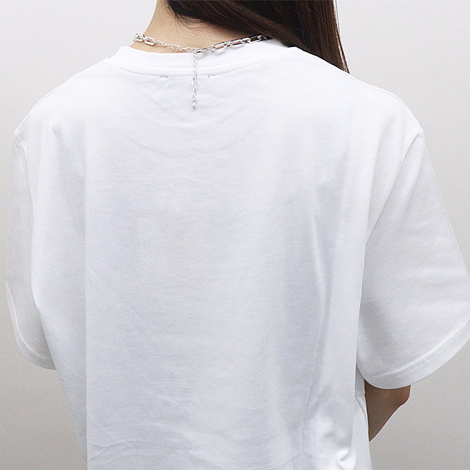 関税・送料込  A.P.C.ロゴ刺繍クルーネックTシャツ ホワイト A.P.C. アーペーセー Tシャツ 半袖 クルーネック 丸首 メンズ