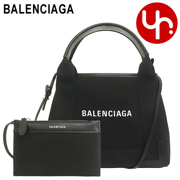 バレンシアガ BALENCIAGA バッグ ショルダーバッグ 390346 2HH3N ブラック ネイビー カバス ロゴ プリント キャンバス XS トートバッグ (ポーチ付き) レディース :ba ba211004 1:インポートコレクションYR