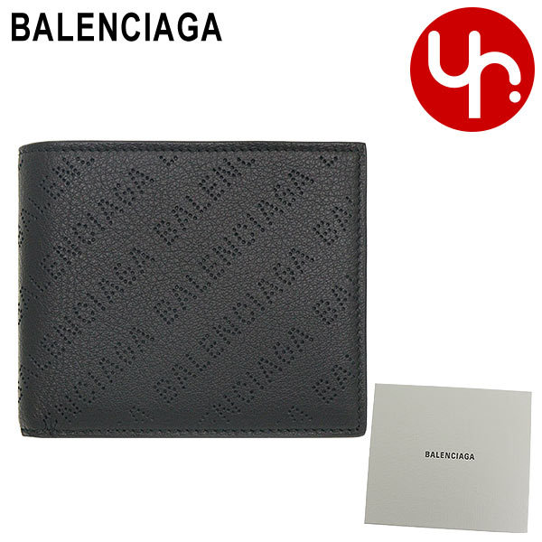 バレンシアガ BALENCIAGA 財布 二つ折り財布 594315 D6WZN ブラック キャッシュ パンチング ロゴ レザー スクエア  バイフォールド コイン ウォレット メンズ : ba-ko220311-4 : インポートコレクションYR - 通販 - Yahoo!ショッピング