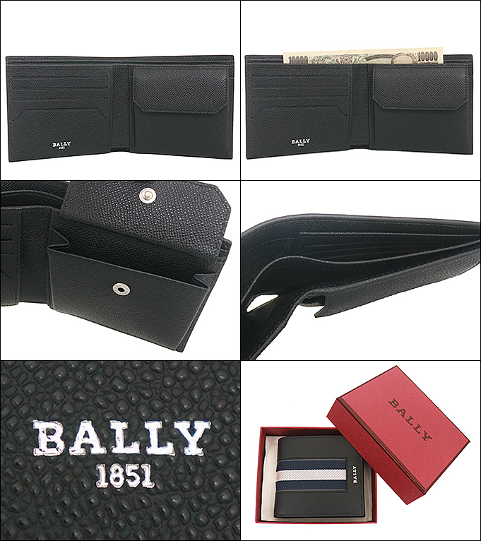 BALLY CHAMPION バリー 財布 二つ折り財布 6309720 ブラック  