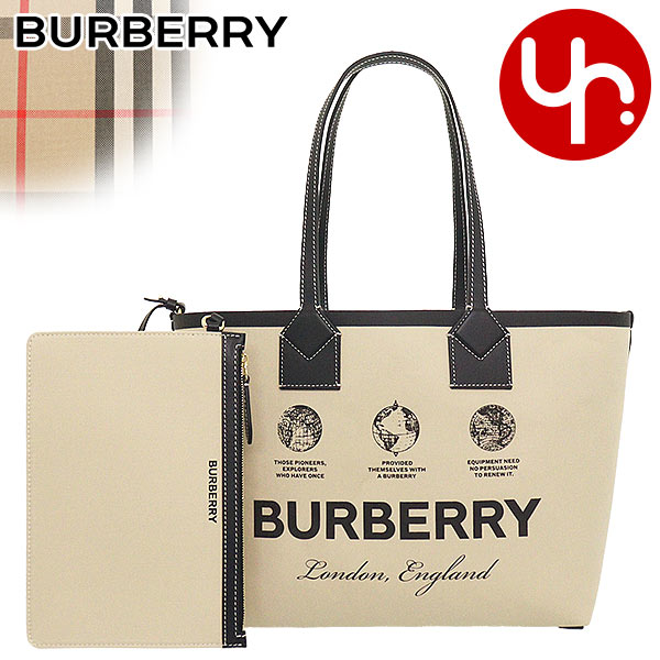 24時間限定ポイント2％】バーバリー BURBERRY バッグ トートバッグ 8063120 1 ベージュ ラベルプリント コットン レザー バーバリーチェック  ロンドン （ : bur-ba230320-2 : インポートコレクションYR - 通販 - Yahoo!ショッピング