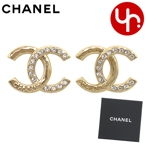 シャネル CHANEL アクセサリー ピアス ABD104 B16157 ゴールド CCマーク ココマーク ラインストーン ピアス レディース