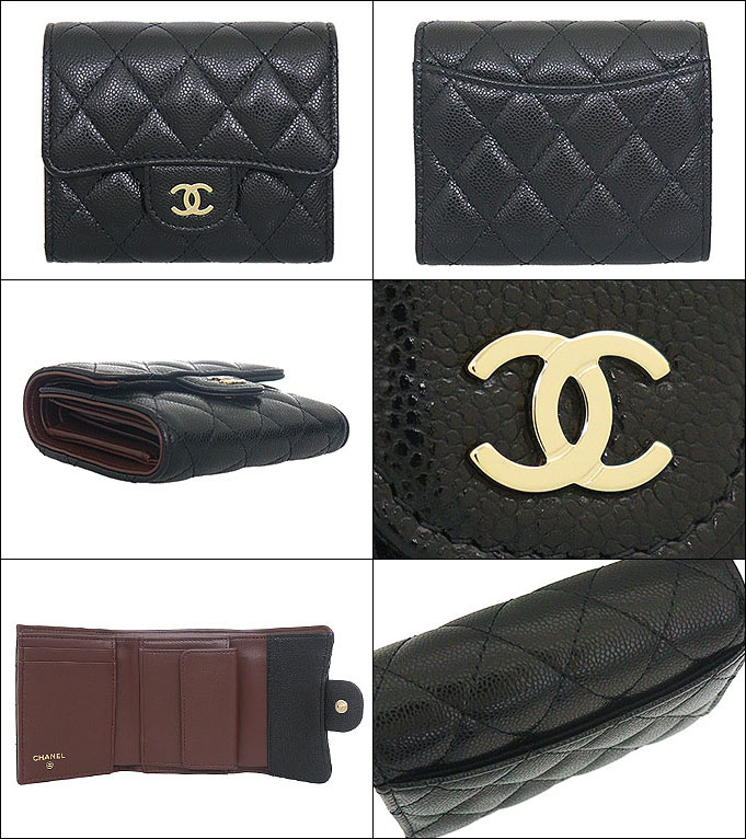 シャネル CHANEL 財布 三つ折り財布 AP0229 B10583 ブラック