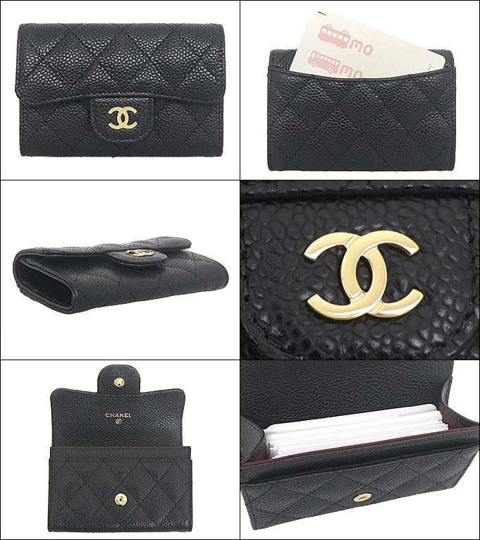 シャネル CHANEL 小物 カードケース AP0214 Y01864 ブラック マトラッセ キャビアスキン クラシック コインケース カードケース レディース | CHANEL | 01
