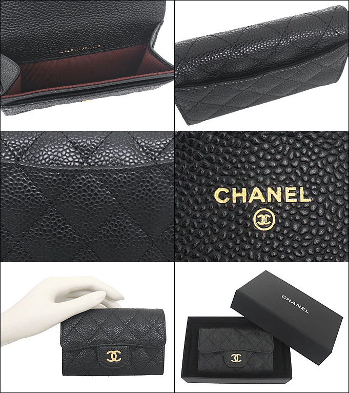 シャネル CHANEL 小物 カードケース AP0214 Y01864 ブラック マトラッセ キャビアスキン クラシック コインケース カードケース レディース | CHANEL | 02