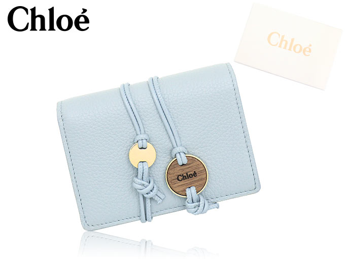 クロエ chloe 財布 二つ折り財布 CHC22AP332 I11 シェイディブルー