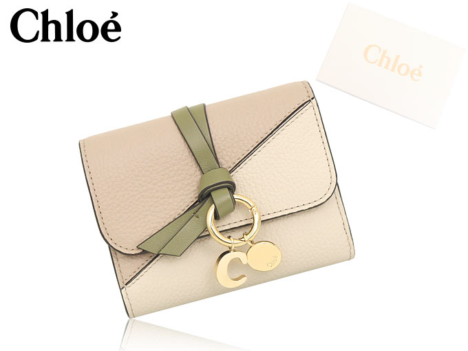 クロエ chloe 財布 三つ折り財布 CHC23SP945 J83 ベージュ×ブラウン1