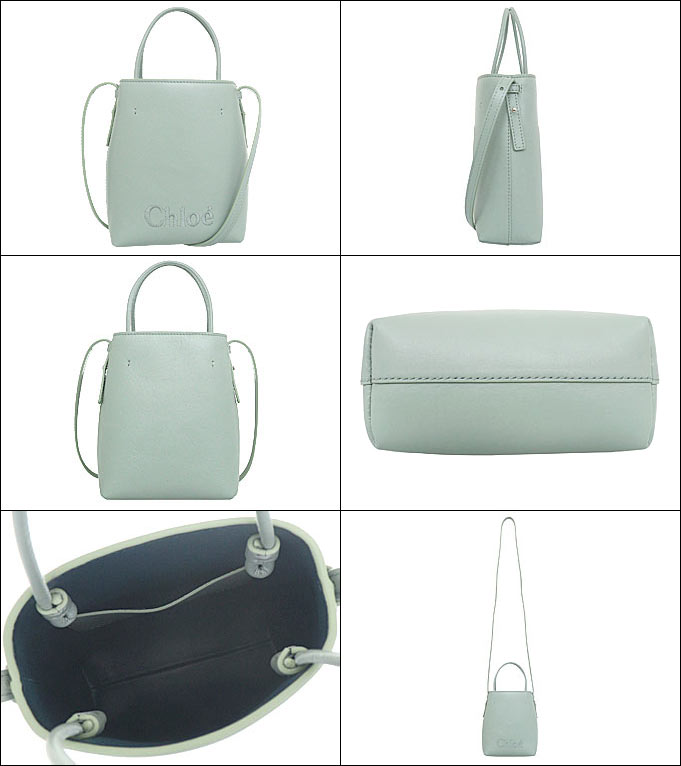 クロエ chloe バッグ ショルダーバッグ CHC23UP873 I10 ベイグリーン CHLOE SENSE クロエ センス シャイニー カーフ レザー マイクロ トート レディース｜import-collection-yr｜02