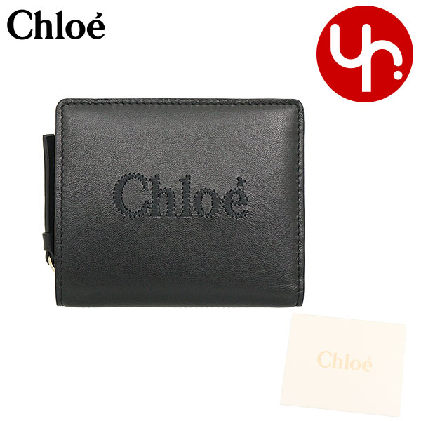 クロエ chloe 財布 二つ折り財布 CHC23SP867 I10 ブラック CHLOE SENSE