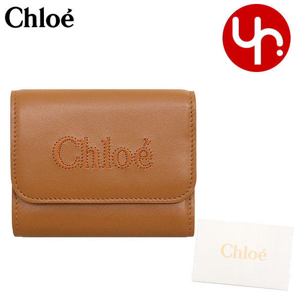 クロエ chloe 財布 三つ折り財布 CHC23AP874 I10 CHLOE SENSE センス シャイニー カーフ レザー スモール  トリフォールド ウォレット レディース