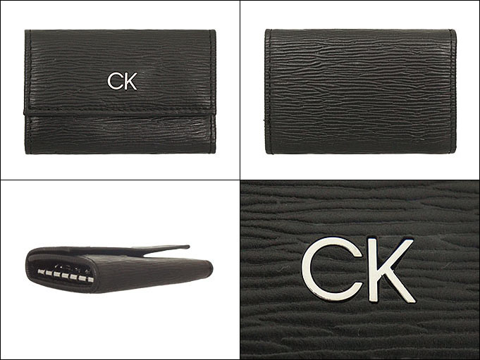 カルバン クライン Calvin Klein 小物 キーケース 31CK170002 ブラック ジェニュイン レザー 6連 キーケース メンズ｜import-collection-yr｜02