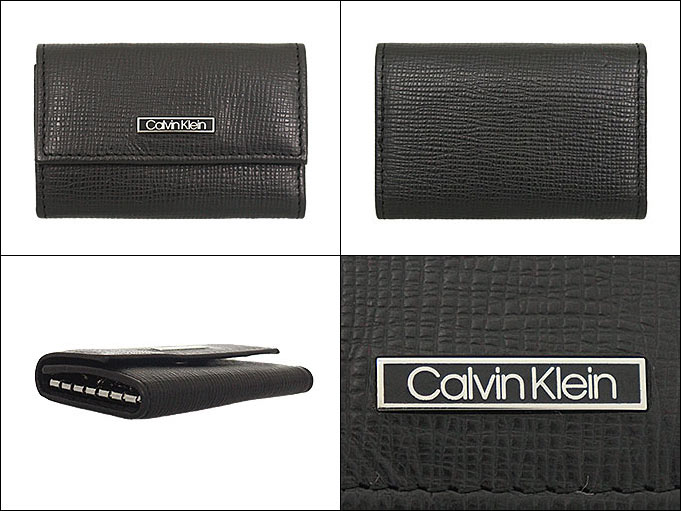 カルバン クライン Calvin Klein 小物 キーケース 31CK170003 ブラック ジェニュイン レザー 6連 キーケース メンズ｜import-collection-yr｜02