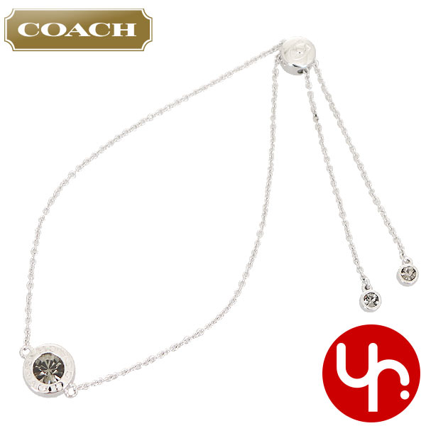 Yahoo! Yahoo!ショッピング(ヤフー ショッピング)コーチ COACH アクセサリー ブレスレット F67072 シルバー オープン サークル スライダー パヴェ ロゴ チェーン ブレスレット アウトレット レディース