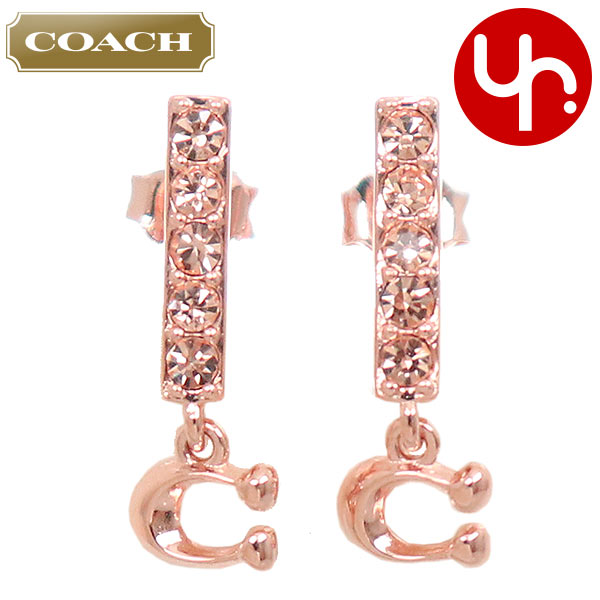 Yahoo! Yahoo!ショッピング(ヤフー ショッピング)コーチ COACH アクセサリー ピアス F91446 91446 ローズゴールド シグネチャー パヴェ バー ピアス アウトレット レディース