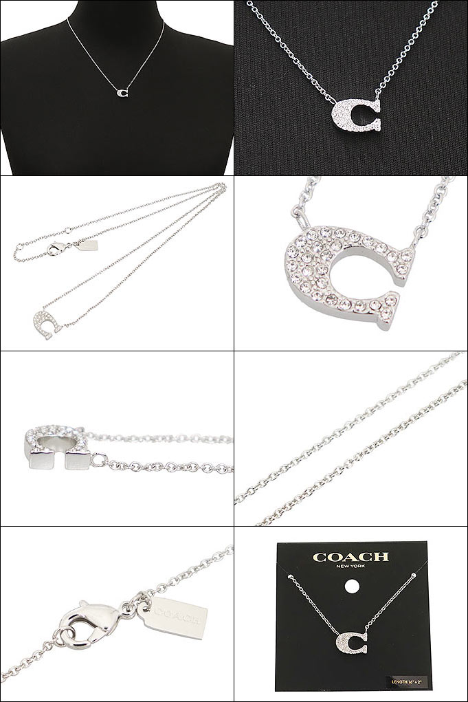 コーチ COACH アクセサリー ネックレス F91433 91433 シルバー パヴェ