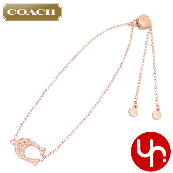 Yahoo! Yahoo!ショッピング(ヤフー ショッピング)コーチ COACH アクセサリー ブレスレット F91427 91427 ローズゴールド パヴェ シグネチャー C スライダー ブレスレット アウトレット レディース