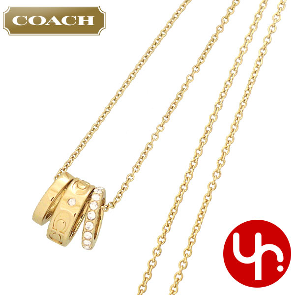 Yahoo! Yahoo!ショッピング(ヤフー ショッピング)コーチ COACH アクセサリー ネックレス FCI902 CI902 ゴールド シグネチャー ロンデル ネックレス アウトレット レディース