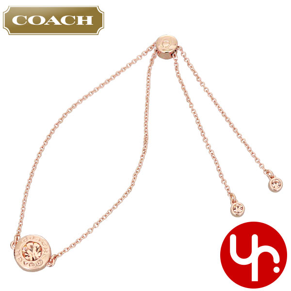 Yahoo! Yahoo!ショッピング(ヤフー ショッピング)コーチ COACH アクセサリー ブレスレット F67072 67072 ローズゴールド オープン サークル スライダー パヴェ ロゴ チェーン アウトレット レディース