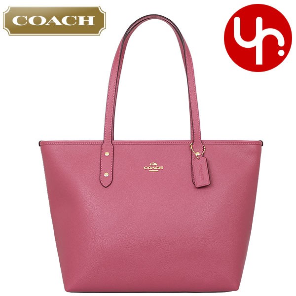 コーチ COACH バッグ トートバッグ F58846 2018 春夏 新作 ラグジュアリー クロスグレーン レザー シティー ジップ トップ トート  アウトレット レディース