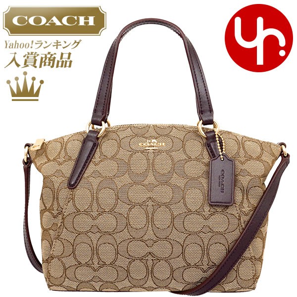 コーチ COACH バッグ ハンドバッグ F27580 カーキ×ブラウン 