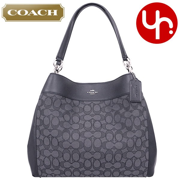 コーチ COACH バッグ ショルダーバッグ F27579 ブラックスモーク×ブラック アウトライン シグネチャー キャンバス ショルダーバッグ アウトレット レディース｜import-collection-yr