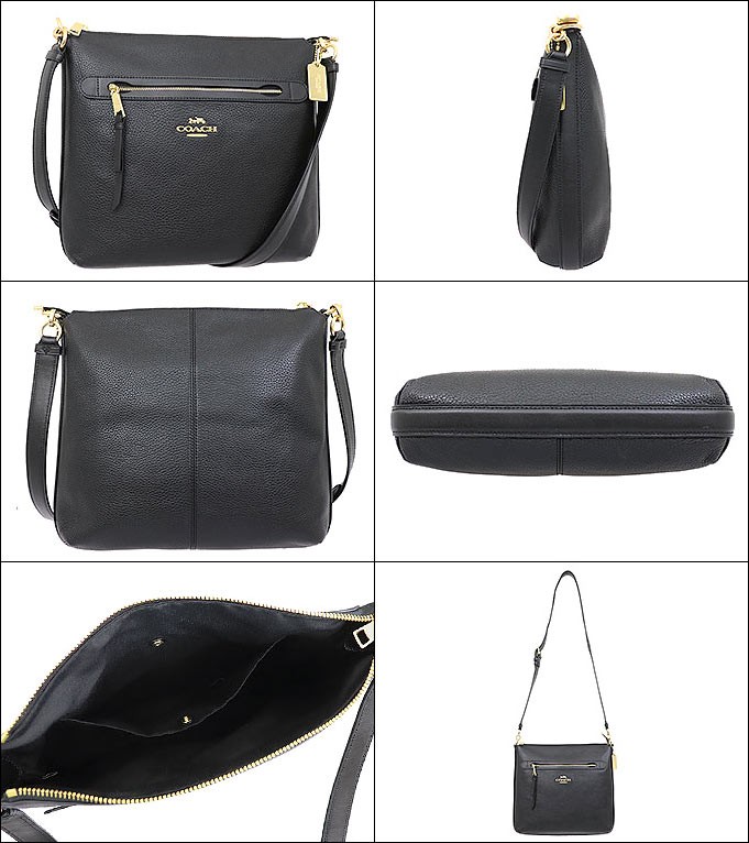 ✨COACH コーチ レザーショルダーバッグ✨黒 F34823 COACH コーチ バッグ ショルダーバッグ F34823 ブラック