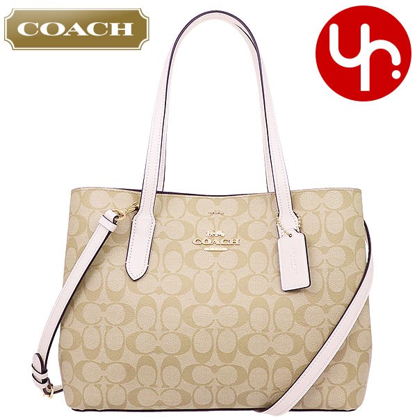 COACH コーチ バッグ トートバッグ F48735 ライトカーキ×チョーク  