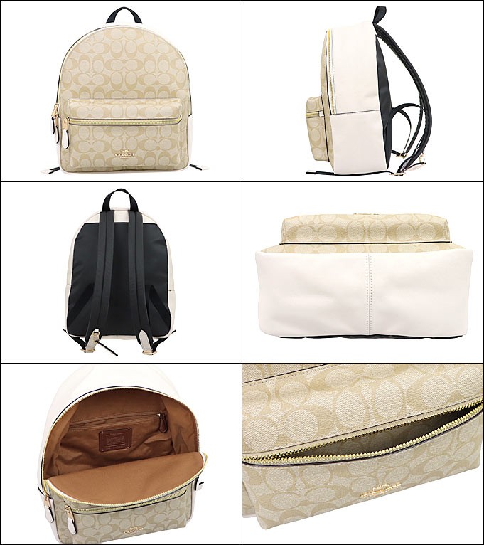 COACH コーチ バッグ リュック F32200 ライトカーキ×チョーク