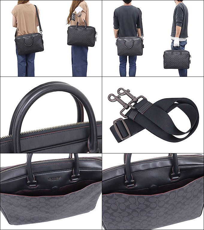 COACH コーチ バッグ ビジネスバッグ F72984 ブラック×ブラック