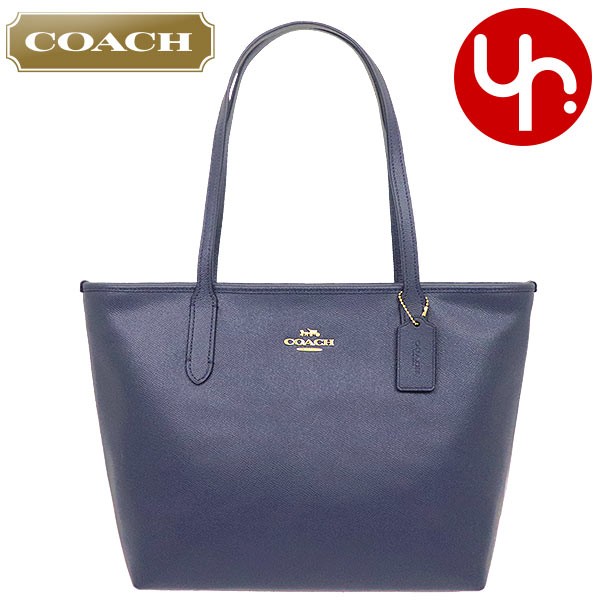 コーチ COACH バッグ トートバッグ F83857 ミッドナイト ラグジュアリー クロスグレーン レザー シティー ジップ トップ トート  アウトレット レディース : co-ba191209-27 : インポートコレクションYR - 通販 - Yahoo!ショッピング