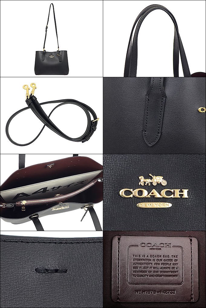 コーチ COACH バッグ トートバッグ F48733 ブラック×オックスブラッド1 アベニュー ダブル フェイス レザー キャリーオール アウトレット レディース｜import-collection-yr｜03