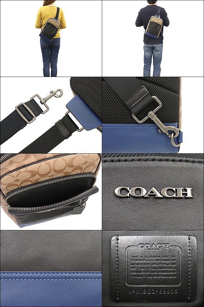 コーチ COACH バッグ ショルダーバッグ F89935 タン×アドミラルマルチ カラーブロック シグネチャー レザー スリング パック  アウトレット メンズ レディース : co-ba200324-21 : インポートコレクションYR - 通販 - Yahoo!ショッピング