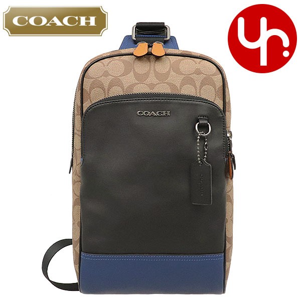 コーチ COACH バッグ ショルダーバッグ F89935 タン×アドミラルマルチ カラーブロック シグネチャー レザー スリング パック  アウトレット メンズ レディース : co-ba200324-21 : インポートコレクションYR - 通販 - Yahoo!ショッピング