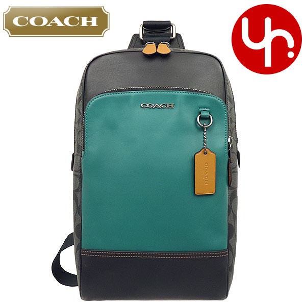 コーチ COACH バッグ ショルダーバッグ F89936 チャコール×ダークシーグリーン グラハム カラーブロック シグネチャー PVC レザー  スリング メンズ レディース : co-ba200324-22 : インポートコレクションYR - 通販 - Yahoo!ショッピング